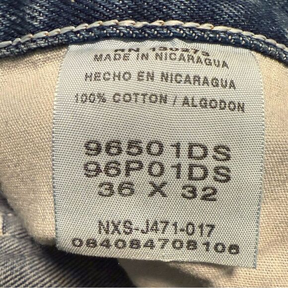 Wrangler 5 Star Premium Denim Regular Fit Blue Jeans Size 36 X 32 (measures 31”) - Picture 8 of 9